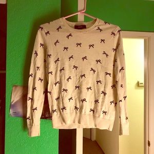 Bow-patterned Forever 21 Sweater